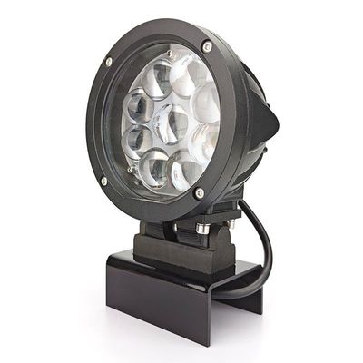 ダイキャストアルミニウムハウジング、ステンレス鋼ブラケット、PMMAレンズ付きのカスタマイズされたフォークリフトブルー スポットライト