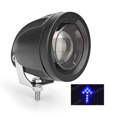 安全と耐久性のためのステンレス鋼製取り付けブラケット付きブルーアローフォークリフト警告灯