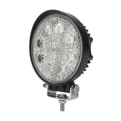 丸いLEDワークライト 防水LED補助灯 24W 鋳型アルミニウムハウジング