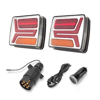 再充電可能な無線トレーラーライト 4.2V 磁気尾灯キット IP67