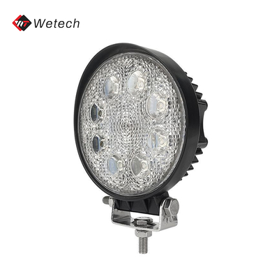 丸いLEDワークライト 防水LED補助灯 24W 鋳型アルミニウムハウジング