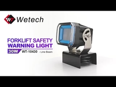 WT-10460 ダイキャストアルミニウムハウジング フォークリフト安全ライト 60W 倉庫安全ライト IP67