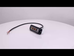 WT-TC10912-2 サイドフラッシング 12V - 24V LEDストロボ警告灯 IP67 ストロボライト 車両用